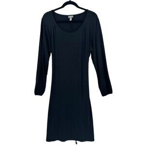 J Jill Womens Dress Stretch Long Sleeve Size Large Black‎ Career Business Basic